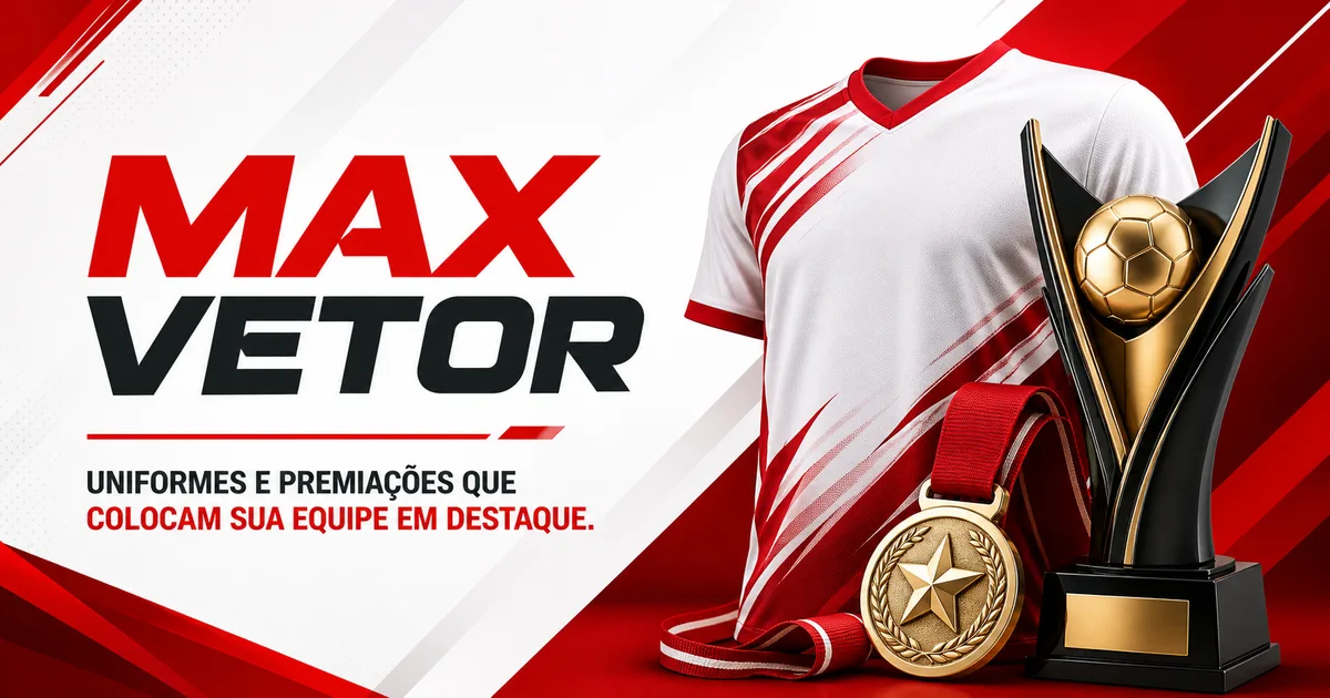 Identidade visual e portfólio apresentados no site da Max Vetor